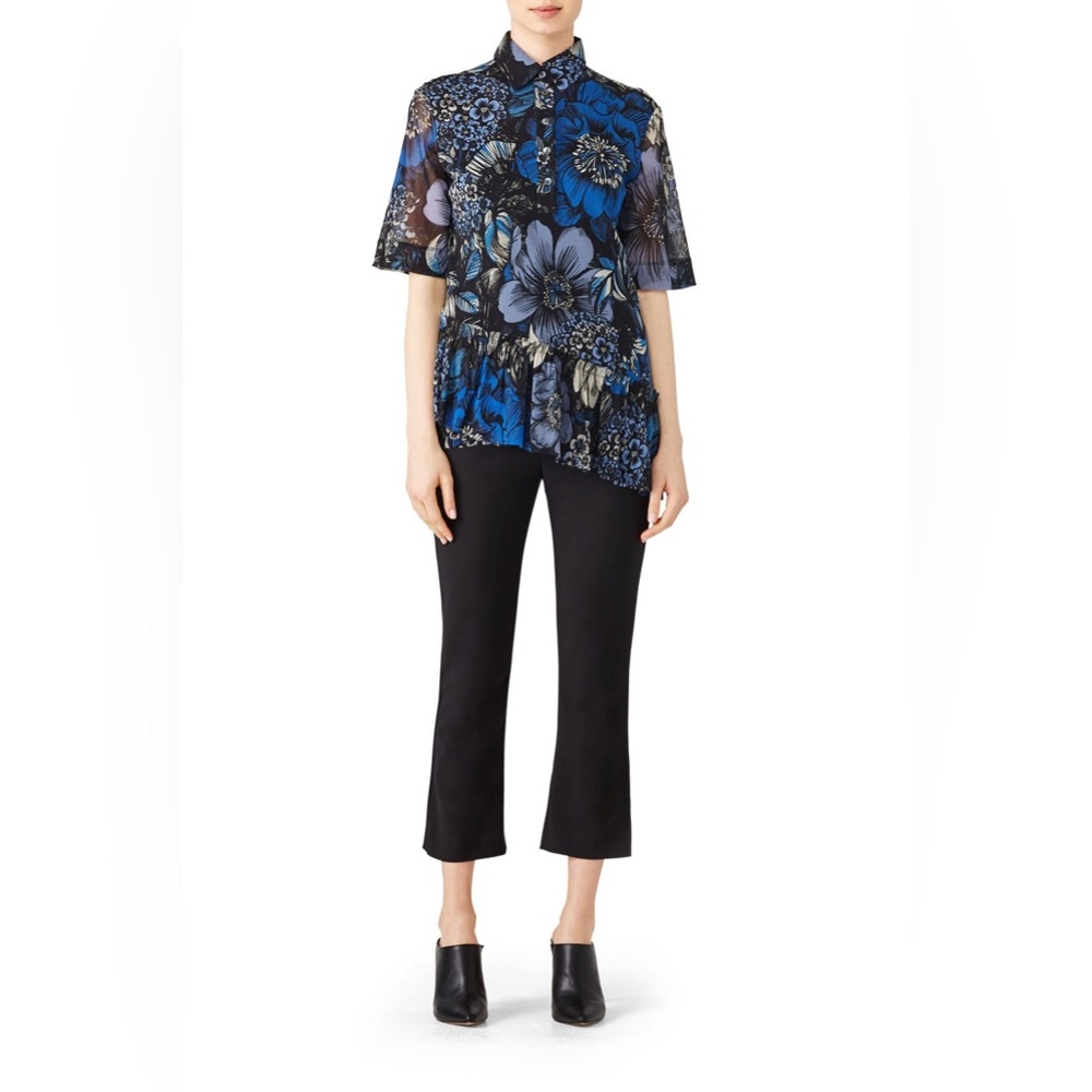 Floral Fuzzi Olson top size Medium